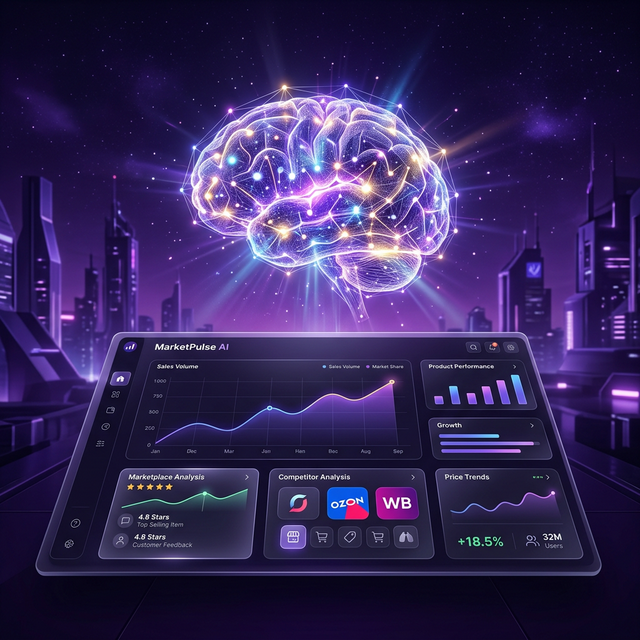 MarketPulse AI Dashboard Visualization